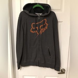 Mens Fox Zip up Hoodie
